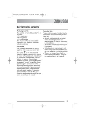 Page 2655
Environmental concerns
Packaging materials
The materials marked with the symbol  are
recyclable.
>PEPSPP