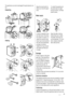 Page 11The appliance can also be damaged through physical con-
tact.
Unpacking
2
1
 
12
2 1
 
Untying
AB
D
C
A
1
2B
2
1B
D
Keep the transit bolts for
when you move the appli-
ance.To install the appliance at
the same level as neigh-
boring furniture, cut these
plastic pieces.
Water supply
90O90O90O
In case of necessity move
the inlet hose in the direc-
tion shown on picture. To
make this loose the inlet
hose ring nut and position
the inlet hose downwards
as drawn on picture.
Tighten the ring nut back
and make...