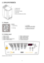 Page 1919
2. OPIS SPOTREBIČA
1 - Ovládací panel
2 - Rukovät’ veka
3 - Vyrovnávacie nožičky
4 - Príklop filtra
5 - Páka na premiestňovanie práčky
2.1. Násypka
Symboly
1 - prepieranie  3 - aviváž 
(nepresiahnite značku MAX)
2 - pranie  4 - odtokový otvor pre aviváž 
(pri nadmernom dávkovaní)
2.2. Ovládací panel
1 - Tlačidlo «On/Off» 6 - Tlačidlo «Voliteľné funkcie»
2 - Tlačidlo «Tkaniny» 7 - Tlačidlo «Štart/Prestávka»
3 - Tlačidlo «Teploty» 8 - Tlačidlo «Posunutý štart»
4 - Tlačidlo «Rýchlost odstreďovania» 9 -...