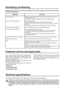 Page 41Technical specifications
The technical data is indicated in the rating plate on the left side inside the appliance.
If there is a power failure when food is in the freezer, do not open the door of the freezer
compartment. The frozen food will not be affected if the power cut is of short duration (up to 12
hours) and the freezer compartment is full, otherwise, it is recommended that the food should be
used within a short time (a temperature increase of the frozen food shortens its safe storage
period)....