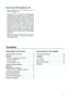 Page 33
Contents
Instructions for the User
Important Safety Instructions  . . . . . . . . . . . . . . . .2
Operation    . . . . . . . . . . . . . . . . . . . . . . . . . . . . . . . .4Before use / Setting the temperature  . . . . . . . . . . .4
Fresh food refrigeration  . . . . . . . . . . . . . . . . . . . . .4
The door shelves   . . . . . . . . . . . . . . . . . . . . . . . . . .4
Normal operating  sounds  . . . . . . . . . . . . . . . . . . . .5
Health and safety guidelines  . . . . . . . . . . . . . . . ....