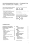 Page 2121
SOMMAIRE
Avertissements et conseils importants19
Renseignements pour l’élimination des
matériaux d’emballage20
Utilisation22
Nettoyage 22
Utilisation du congélateur - Mise en service 22
Réglage de la température 22
Congélation rapide 22
Voyant d’alarme 22
Thermomètre 22
Congélation 23
Conservation des produits surgelés 23
Glaçons 23
Décongélation 23
Utilisation du réfrigérateur - Réglage de la
température 23
Réfrigération 23
Recyclage de l’air 24
Eléments modulables 24
Balconnets 24Conseils25
Conseils...