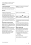 Page 113Cuando se restablezcan las condiciones normales, la
luz de alarma se apagará de manera automática.
Primer uso
Limpieza de las partes internas
Antes del empleo limpiar todas las partes internas con
agua tibia y jabón neutro, a fin de eliminar el caracterís-
tico olor de nuevo y secarlas luego cuidadosamente.
Importante No utilice detergentes ni polvos abrasivos,
ya que podrían dañar el acabado
Uso diario
Congelación de alimentos frescos
El compartimento congelador es adecuado para conge-
lar alimentos...