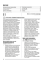 Page 7272
Spis treci
Informacje dotyczØce bezpieczeöstwa.................72Konserwacja i czyszczenie.....................................76
Pierwsze uruchomienie.......................................74
Co zrobiÚ, gdy.......................................................76
Panel sterowania ................................................74Dane techniczn......................................................78
Codzienna eksploatacja...