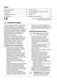 Page 87Obsah
BezpeÜnostné pokyny........................................Údržba a Üistenie..............................................
Ovládací panel ................................................Ako odstráni9 niektoré prevádzkové problémy.....
Prvé použitie..................................................... 4
Technické údaje................................................
Každodenné používanie..................................... 4
Inštalácia..........................................................
Tipy...