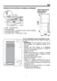 Page 4747
RO
DISPOZITIVE DE CONTROL SI SEMNALE LUMINOASE
 Spatiul  total  necesar                  
 pentru utilizarea   
 congelatorului 
1 - scala -  (a termostatului);
2 – buton termostat;
3 – led semnal galben - (congelare) (lumini in modul congelare);
4 – led lumina rosie- (atentie) ;  
5 – led semnal verde -  (conectarea la  sursa).  
Cum sa schimbati modul de deschidere al usii:
In acest scop exista un set de dopuri in punga de 
polietilena 
- IMPORTANT: Nu lasati aparatul pe podea atunci 
  cand...