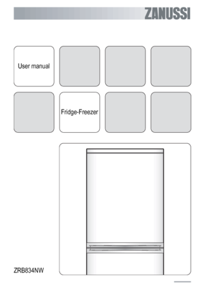 Page 1User manual
Fridge-Freezer
ZRB834NW
 