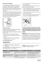 Page 8Defrosting of the refrigerator
Frost is automatically eliminated from the evaporator of
the refrigerator compartment every time the motor com-
pressor stops, during normal use. The defrost water
drains out through a trough into a special container at the
back of the appliance, over the motor compressor, where
it evaporates.
It is important to periodically clean the defrost water drain
hole in the middle of the refrigerator compartment channel
to prevent the water overflowing and dripping onto the
food...