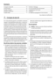 Page 14Sommaire
Consignes de sécurité _ _ _ _ _ _ _ _ _ _ _ _ _ _  14
Fonctionnement _ _ _ _ _ _ _ _ _ _ _ _ _ _ _ _ _  16
Première utilisation _ _ _ _ _ _ _ _ _ _ _ _ _ _ _  16
Utilisation quotidienne _ _ _ _ _ _ _ _ _ _ _ _ _ _  16
Conseils utiles _ _ _ _ _ _ _ _ _ _ _ _ _ _ _ _ _   17Entretien et nettoyage _ _ _ _ _ _ _ _ _ _ _ _ _ _  18
En cas danomalie de fonctionnement _ _ _ _ _ _ _  19
Caractéristiques techniques _ _ _ _ _ _ _ _ _ _ _  21
Installation _ _ _ _ _ _ _ _ _ _ _ _ _ _ _ _ _ _ _  22
En matière...