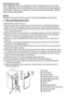 Page 8Reversing the doorThis refrigerator has the capability of either opening the door from the left or right side. This unit is delivered to you with the door opening from the left side. Should you desire to reverse the opening direction, please follow these instructions.81.Remove the screw nails (11).2.3.Remove the two  screws blot (6) that connect the upper hinge (5) on the right       side  of the cabinet top.4.Carefully lift the door and place it on a padded surface to prevent scratching.5.Remove the...