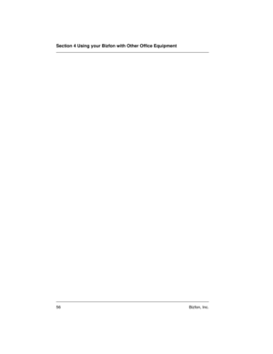 Page 60Section 4 Using your Bizfon with Other Office Equipment
56 Bizfon, Inc. 