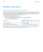 Page 63BlackBerry App World
Download apps with BlackBerry App World
Enhance your BlackBerry PlayBook tablet with the many games, and social networking and productivity apps available through 
the BlackBerry App World storefront. Search for apps or browse the top downloaded and best selling apps. You can pay for 
items using your credit card or PayPal account. The 
My World screen shows a streamlined view of all your apps and statuses, 
so you can quickly see which apps are installed, archived, deleted, or...