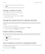 Page 2341.In the Calendar app, swipe down from the top of the screen.2.Tap .
3.Clear the check box beside the calendar that you want to hide.
Change or delete an event
If you