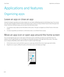 Page 214Applications and features
Organizing apps
Leave an app or close an app
Instead of closing an app when you