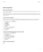 Page 59Email message filtersAbout email message filters
You can create email message filters to specify which email messages are forwarded to your  BlackBerry® device and which remain in the email
application on your computer.
Email message filters are applied to email messages based on the order in which they appear in your list of email message filters. If you create
multiple email message filters that could apply to the same email message, you must decide which one should be applied first by placing that...