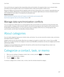 Page 237If you synchronize your organizer data using wireless data synchronization, the organizer data on your computer takes 
precedence over the organizer data on your smartphone when a data synchronization conflict occurs.
Research In Motion recommends that you regularly create and save a backup file on your computer, especially before you  update any software. Maintaining a current backup file on your computer might allow you to recover smartphone data if 
your smartphone is lost, stolen, or corrupted by an...