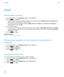 Page 184Clock
Set the date and time
1.On the Home screen or in the Applications folder, click the Clock icon.
2.Press the  key > Set Time.
•To get the date and time from the wireless network automatically, change the Update Time field to Automatic. Note 
that you must be connected to the wireless network.
•To set the date and time manually, change the Update Time field to Manual. Click the Set Time or Set Date field. 
Change the time or date. Click 
Ok.
3.Do any of the following:
•To receive a prompt when your...