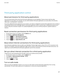 Page 299Third-party application control
About permissions for third-party applications
You can set permissions that control how third-party applications on your BlackBerry® device interact with the other applications on your device. For example, you can control whether third-party applications can access data or the Internet, 
make calls, or use Bluetooth® connections.
If you have added third-party applications to your device, your device is designed to prevent these applications from sending or 
receiving data...