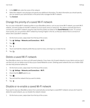 Page 1453. In the SSID field, enter the name of the network.
4. Select the network