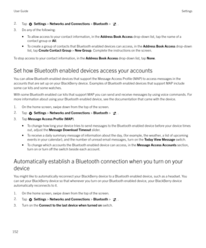 Page 1522.Tap  Settings  > Networks and Connections  > Bluetooth  > .
3. Do any of the following:
