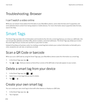 Page 250Troubleshooting: Browser
I can