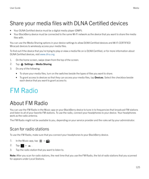 Page 125Share your media files with DLNA Certified devices
