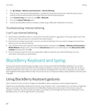 Page 1682.Tap  Settings  > Networks and Connections  > Internet Tethering .
3. If you