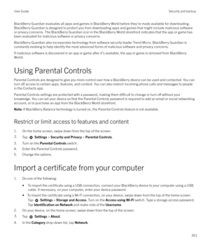 Page 301BlackBerry Guardian evaluates all apps and games in BlackBerry World before they