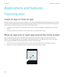 Page 218Applications and features
Organizing apps
Leave an app or close an app Instead of closing an app when you