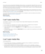 Page 155If your email account is associated with a BlackBerry Enterprise Server, your administrator might add IT policy rules to your 
smartphone that determine the features and settings that are available and whether you can add or update an app. If your 
administrator has turned off a feature or set an option for you, the option might not appear, the option might appear grayed  out, or a lock indicator appears beside the option field.
If your smartphone was previously associated with a BlackBerry Enterprise...