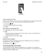 Page 82 
Createameetingfromanemail
When you create a meeting or event from an email, your BlackBerry device populates the invitation with 
the subject line from the email, and the recipients of the email become the invitees.
1.In an email, tap  > .
2.Enter any additional information for the meeting.
3.Tap Save.
AddacontactfromtheBlackBerryHub
1.In the BlackBerry Hub, touch and hold a message.
2.Tap .
tTo add the contact to an existing contact entry (for example, to add a new email address for a...