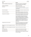 Page 183TaskGestureSwitch the BlackBerry Keyboard layoutWith the point of regard on the BlackBerry 
Keyboard
, swipe down with one finger.
Accept word predictionSwipe up with one finger.Select textDouble-tap and hold with one finger.
This gesture selects a text chunk and includes the 
cursor position.
Clear a text selectionWhen you have text selected, double-tap and hold 
with one finger.Extend the text selectionWhen you have text selected, swipe from left to 
right to increase the selection by one text...