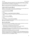 Page 33You should regularly create and save a backup file on your computer, especially before you update any
software. Maintaining a current backup file on your computer might allow you to recover device data if
your device is lost, stolen, or corrupted by an unforeseen issue.
Note: If your device is activated on an Enterprise Mobility Management solution from BlackBerry,
contact your administrator to verify if you are able to back up and restore your device data.
TransfercontactinfousingaSIMcard...