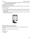 Page 239tTo inspect Android apps and identify apps that are potentially harmful to your device or data, turn 
on the 
InspectAppsBeforeInstalling switch.
NavigatingwithinanAndroidapp
In Android apps, you can show or hide an action bar at the bottom of the screen or you can quickly go 
back to the previous screen.
Do any of the following:
tTo see the additional actions that you can perform, in an app, swipe down from the top of the screen.
tTo show or hide the action bar at the bottom of the screen, swipe...