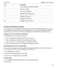 Page 63IconDescriptionText message with attachment (MMS)Draft text messageNew system notificationMessage hasnht been sent yetMessage is being sentMessage has been sentMessage could not be sent
Viewingandsearchingmessages
You can view all of your messages and notifications in the Hub view in the BlackBerry Hub. Or, you can 
view messages for a specific account type or message type. You can search for a specific message, or 
customize your view so that you see only the messages and notifications that are...