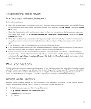 Page 151Troubleshooting: Mobile network
I can