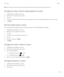 Page 125Tip: Check marks and a blue tint appear on the thumbnails of the media currently included in the story.
Change the order in which media appears in a story
1.In BlackBerry Story Maker, tap a story.
2.While the story is playing, tap the screen.
3.Tap .
4.Touch and hold the thumbnail of the picture or video that you want to move and drag it to where you want it to go.
5.Tap Done.
Edit the media used in a story
You can change the way individual pictures and videos appear in stories in BlackBerry Story...