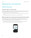 Page 224Applications and features
Organizing apps
Leave an app or close an app
Instead of closing an app when you