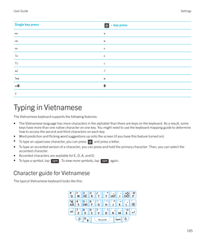 Page 185Single key press + key pressผฆฆแฌฌอฉฉWิ
ฮฮW ื
WฺWฺทม์W ์ใฬฒฒลฝ