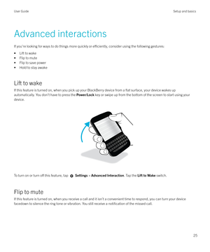 Page 25Advanced interactionsIf you