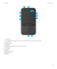 Page 15 
1.Headset jack
2.Lock screen (Press); Power on/off (Press and hold); Reset (Press and hold for 10 seconds)
3.Front camera
4.Notification LED
5.Volume up
6.Mute (Press); BlackBerry Assistant (Press and hold)
7.Volume down
8.Microphone
9.Speaker
10.Micro SIM card slot
11.Media card slot
12.USB port
User GuideSetup and basics
15 