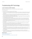 Page 280Troubleshooting: Wi-Fi technology
I can't connect to a Wi-Fi network
Depending on your BlackBerry smartphone model, the Wi-Fi feature might not be supported.
Try the following actions:
•Verify that you turned on the connection to the Wi-Fi network.
•Verify that you're in a Wi-Fi coverage area. If you're connecting to a home network, see if other wireless devices are able 
to connect. If you're connecting to an enterprise 
Wi-Fi network or a hotspot, talk to your administrator or an...