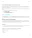 Page 185Turn off icon labels in the action bar
By default, labels appear under icons in the action bar at the bottom of the screen. The labels identify and explain the 
signature actions available to you. If you turn off this setting, icon labels don