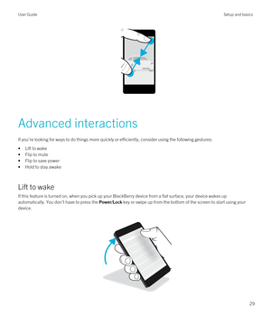 Page 29 
Advanced interactions
If you