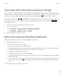 Page 169Type faster with automated assistance settings
You can change your typing settings to help you type faster on your BlackBerry Keyboard. Keyboard feedback provides an 
audible indication of your typing progress or when a misspelled word is corrected. 
In addition, you can change your settings 
so that your device automatically capitalizes new sentences, or so that tapping the 
 key twice inserts a period.
A different tone is used for the , , and ?123 keys to differentiate these keys from alphabetical...
