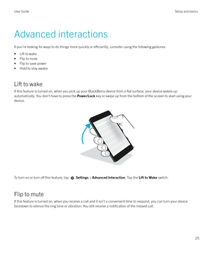 Page 25Advanced interactionsIf you