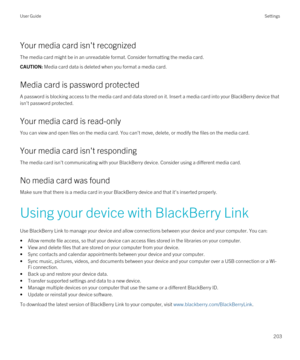 Page 203Your media card isn
