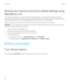 Page 132Restore your device to its factory default settings using 
BlackBerry Link
If you restore your BlackBerry 10 device to its default settings, BlackBerry Link deletes all of the data and third-party 
applications from your device. Any IT policies that are applied to your device are also deleted. After you restore your device  to its default settings, you can run the setup application on your device to set up the device again.
Before you begin, you should back up your data so that you have a copy of the...