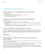 Page 320Troubleshooting: SynchronisationEmail messages aren't reconciling over the wireless network Try the following actions:
• Verify that your BlackBerry® smartphone is connected to the wireless network. • Verify that wireless email reconciliation is turned on.• Reconcile email messages manually.
Organiser data isn't synchronising over the wireless network Try the following actions:
• Verify that your BlackBerry® smartphone is connected to the wireless network.
• Verify that wireless data...