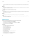 Page 150Set whether your BlackBerry® device accepts browser push messages from the BlackBerry® Enterprise Server or BlackBerry® Internet
Service.
MDS Hosts: Set whether your device accepts push messages from all BlackBerry Enterprise Servers or BlackBerry Internet Services, or no BlackBerry
Enterprise Servers or BlackBerry Internet Services.
Process SMSC: Set whether your device accepts SMS-based browser push messages.
SMSC Hosts: Set which SMSC hosts your device accepts browser push messages from. To accept...